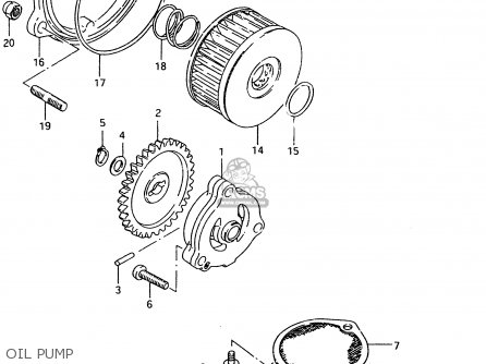 OIL PUMP - TU250X 1998 (W) (E02 E04 E17 E24 E25 E34 E39)