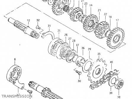 TRANSMISSION - TU250X 1998 (W) (E02 E04 E17 E24 E25 E34 E39)