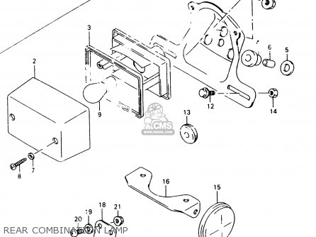 REAR COMBINATION LAMP - TU250X 1998 (W) (E02 E04 E17 E24 E25 E34 E39)