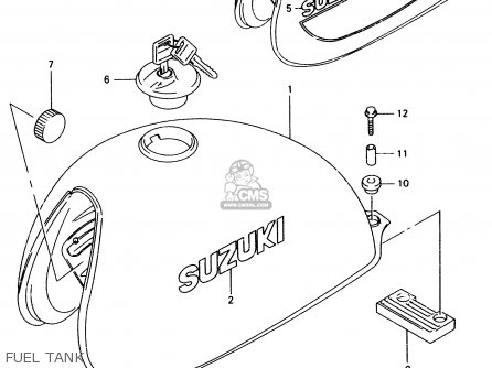 FUEL TANK - TU250X 1998 (W) (E02 E04 E17 E24 E25 E34 E39)