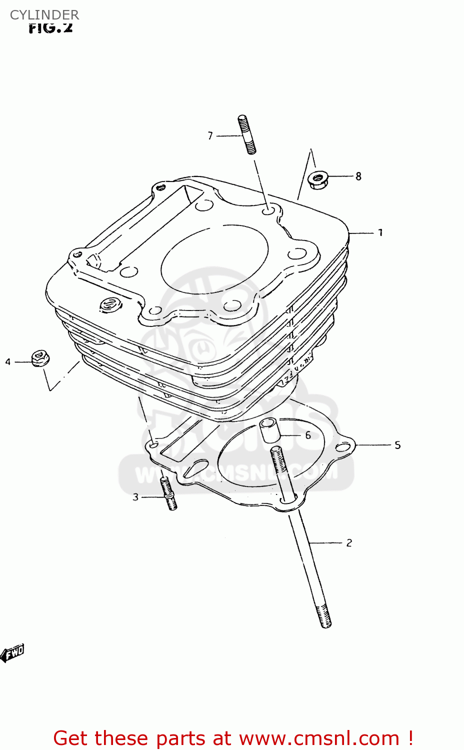 CYLINDER TU250X 1999 (X)