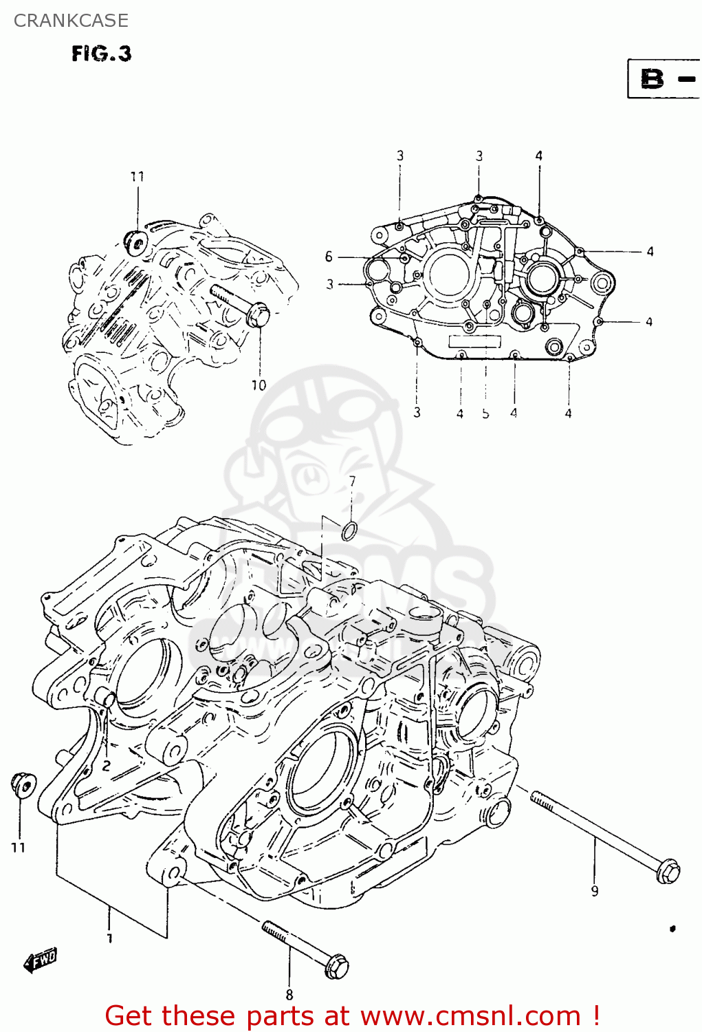 CRANKCASE TU250X 1999 (X)