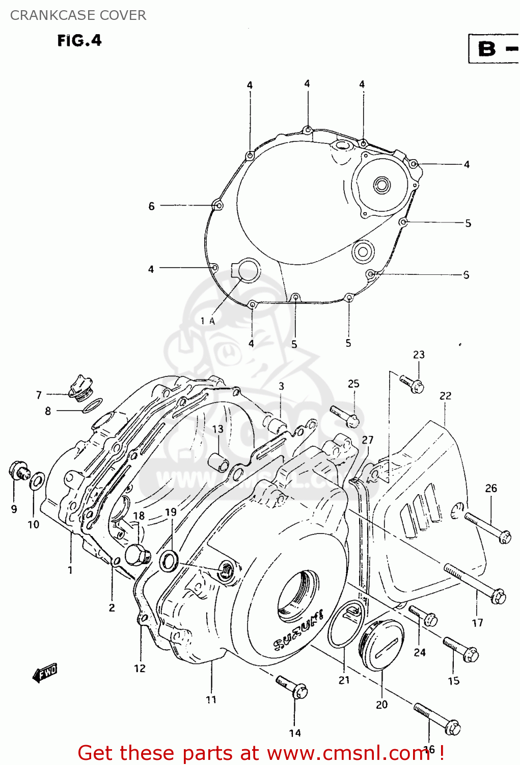 CRANKCASE COVER TU250X 1999 (X)