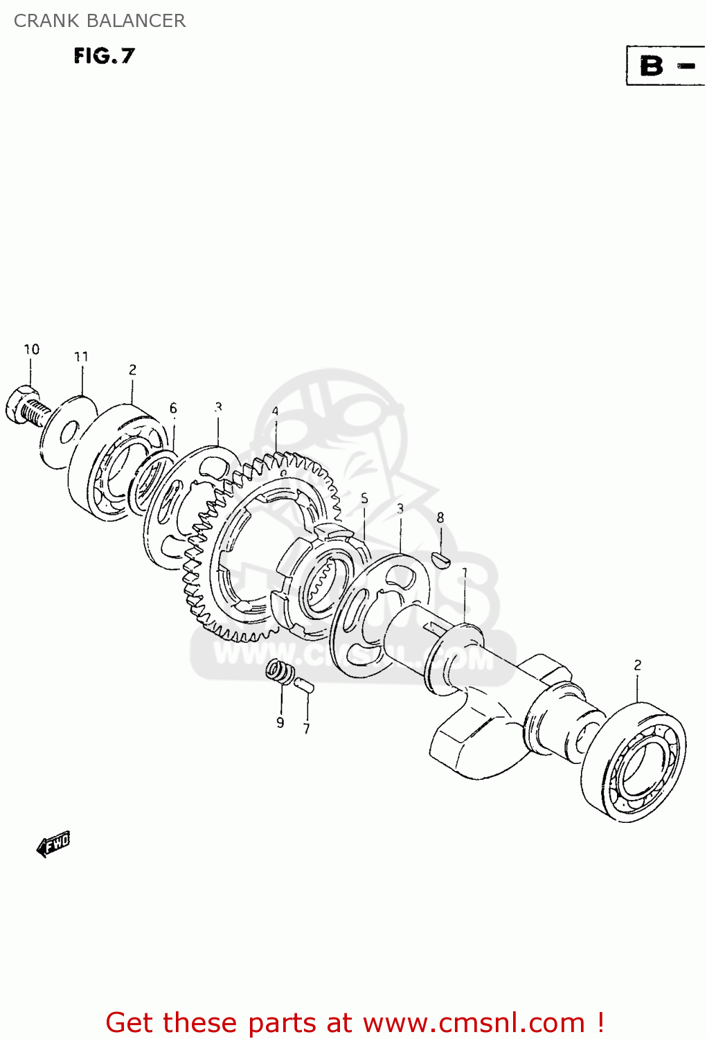 CRANK BALANCER TU250X 1999 (X)