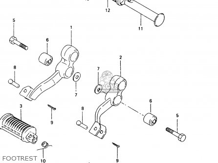 FOOTREST - TU250X 1999 (X)