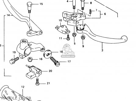 HANDLE LEVER - TU250X 1999 (X)