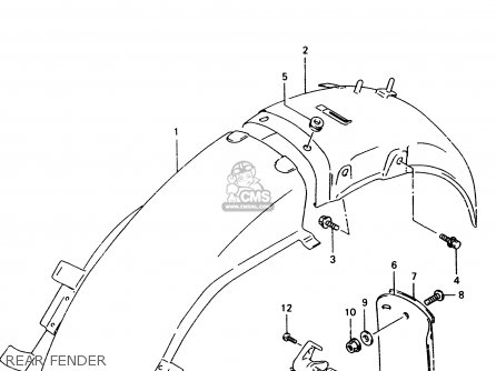 REAR FENDER - TU250X 1999 (X)