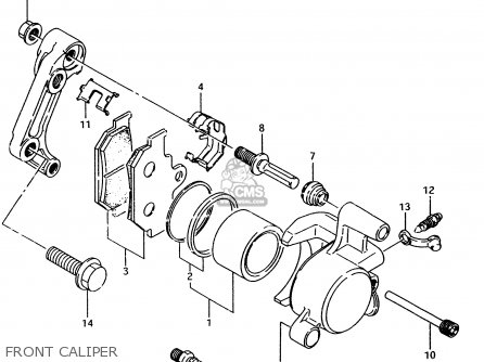 FRONT CALIPER - TU250X 1999 (X)