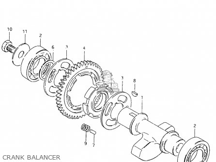 CRANK BALANCER - TU250X 1999 (X)