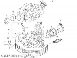 CYLINDER HEAD - TU250X 2009 (K9) USA (E03)