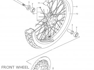 FRONT WHEEL - TU250X 2009 (K9) USA (E03)