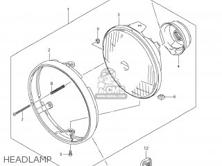 HEADLAMP - TU250X 2009 (K9) USA (E03)
