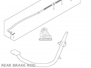 REAR BRAKE ROD - TU250X 2009 (K9) USA (E03)