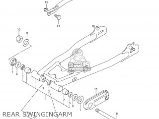 REAR SWINGINGARM - TU250X 2009 (K9) USA (E03)