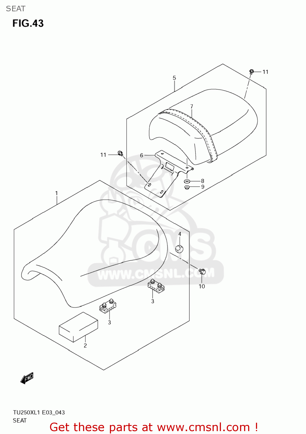 SEAT TU250X 2011 (L1) USA (E03)