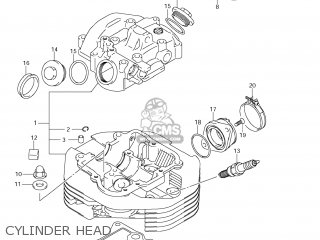 CYLINDER HEAD - TU250X 2011 (L1) USA (E03)