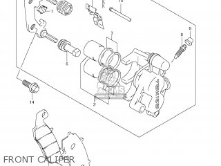 FRONT CALIPER - TU250X 2011 (L1) USA (E03)
