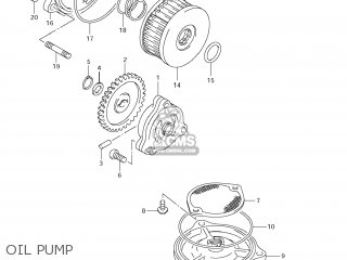 OIL PUMP - TU250X 2011 (L1) USA (E03)