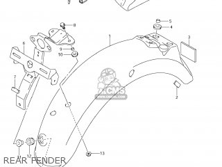 REAR FENDER - TU250X 2011 (L1) USA (E03)