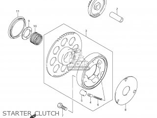STARTER CLUTCH - TU250X 2011 (L1) USA (E03)