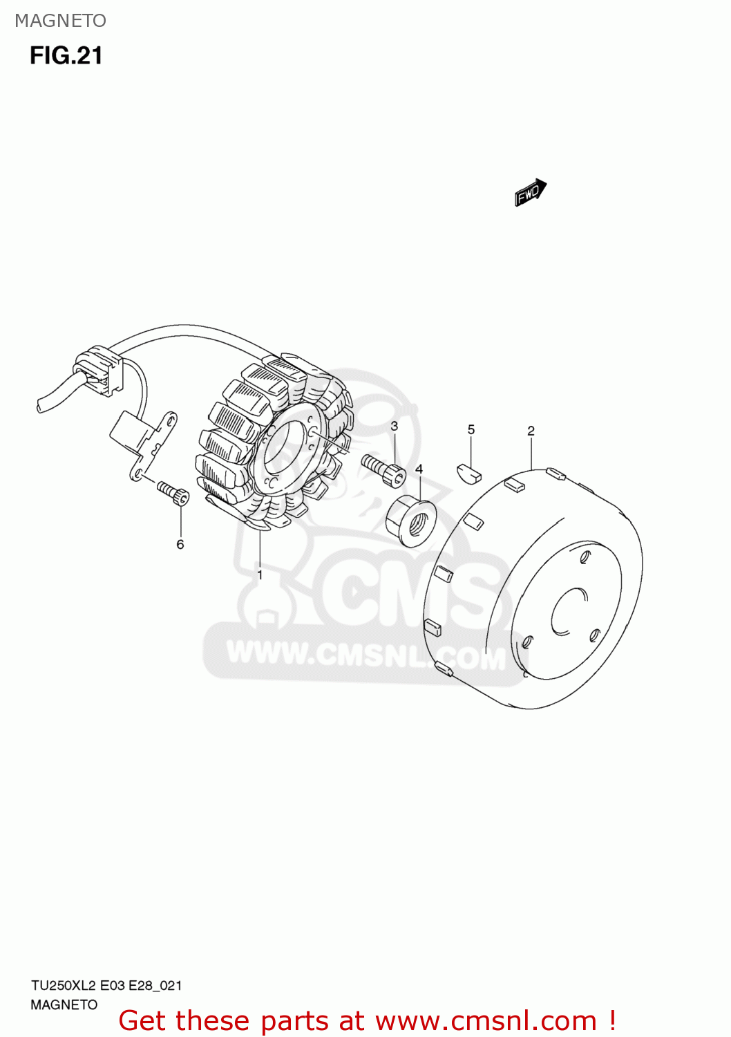 MAGNETO TU250X 2012 (L2) USA (E03)