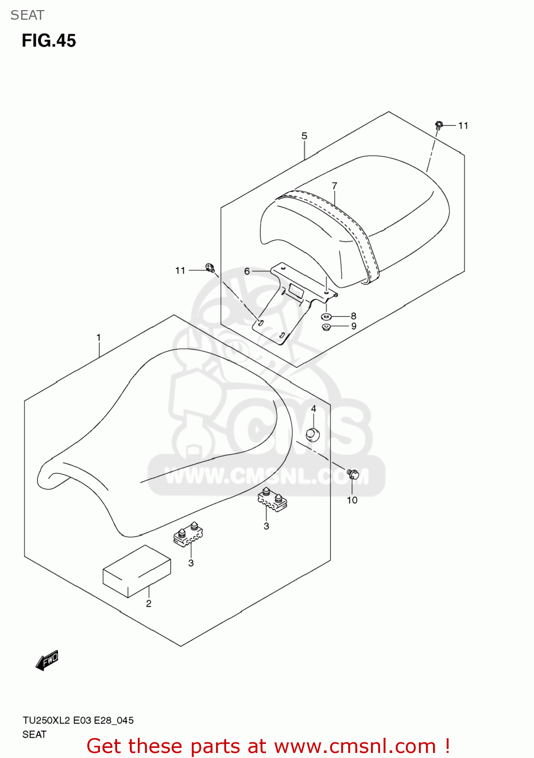 SEAT TU250X 2012 (L2) USA (E03)