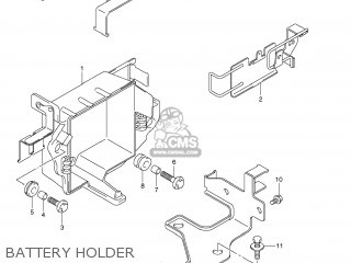 BATTERY HOLDER - TU250X 2012 (L2) USA (E03)