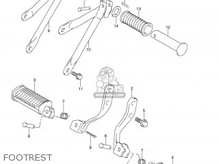 FOOTREST - TU250X 2012 (L2) USA (E03)