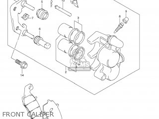 FRONT CALIPER - TU250X 2012 (L2) USA (E03)