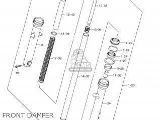 FRONT DAMPER - TU250X 2012 (L2) USA (E03)