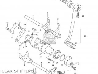 GEAR SHIFTING - TU250X 2012 (L2) USA (E03)