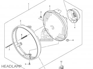 HEADLAMP - TU250X 2012 (L2) USA (E03)