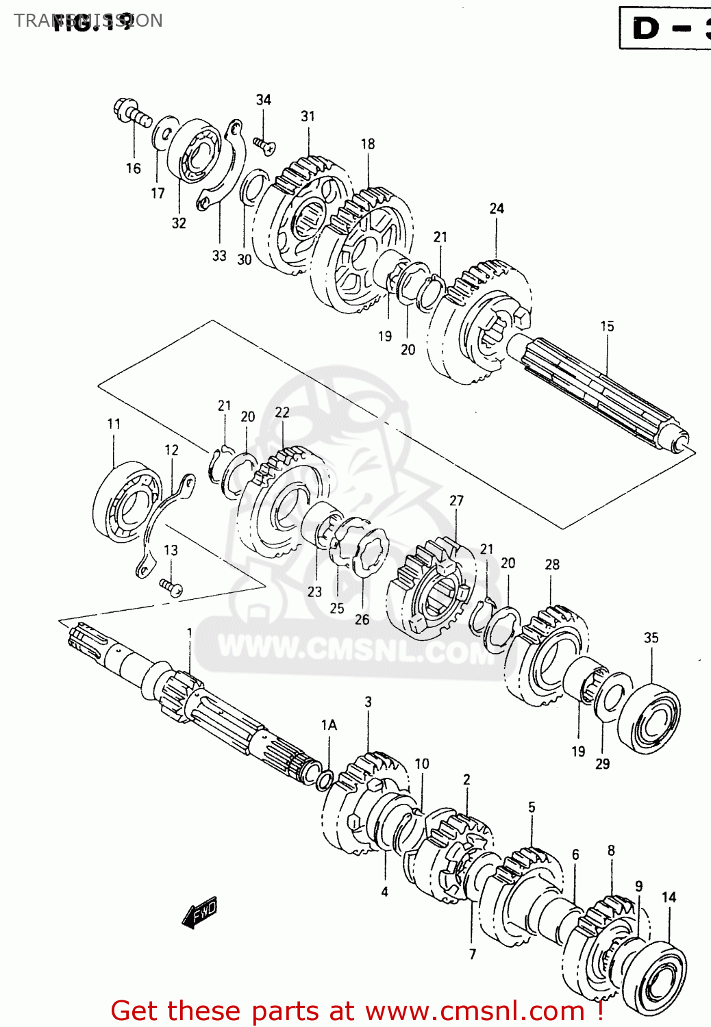 TRANSMISSION VL1500 1998 (W) (E02 E04 E17 E18 E22 E24 E25 E34)