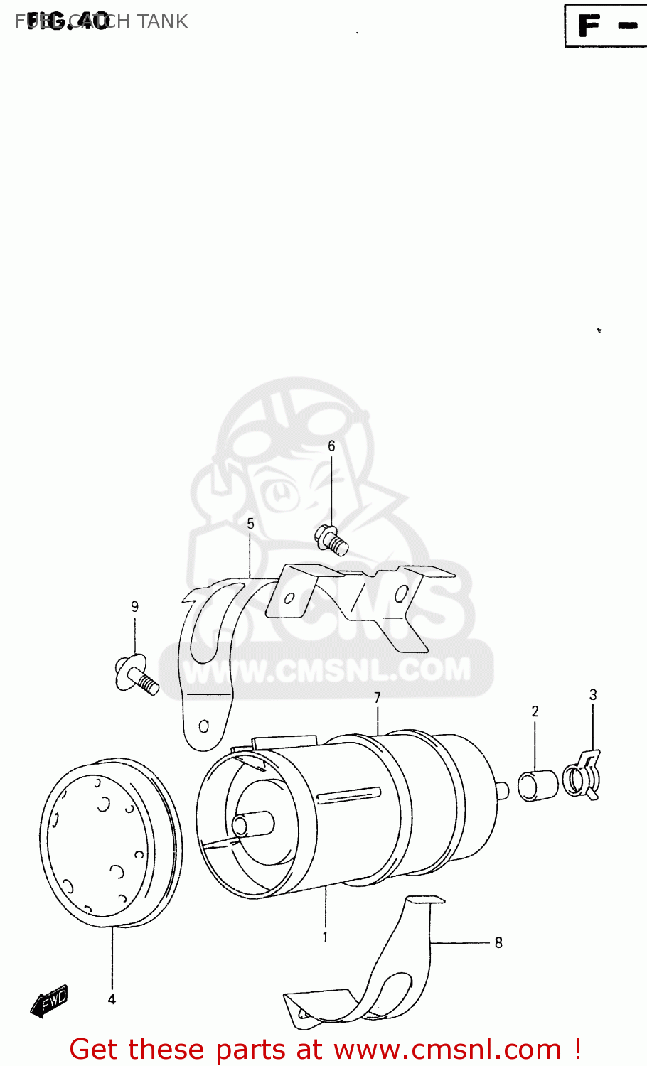 FUEL CATCH TANK VL1500 1998 (W) (E02 E04 E17 E18 E22 E24 E25 E34)