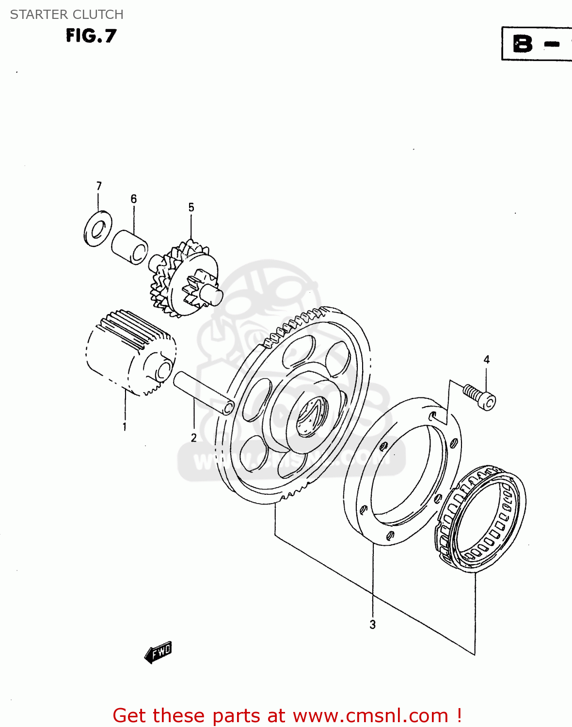 STARTER CLUTCH VL1500 1998 (W) (E02 E04 E17 E18 E22 E24 E25 E34)