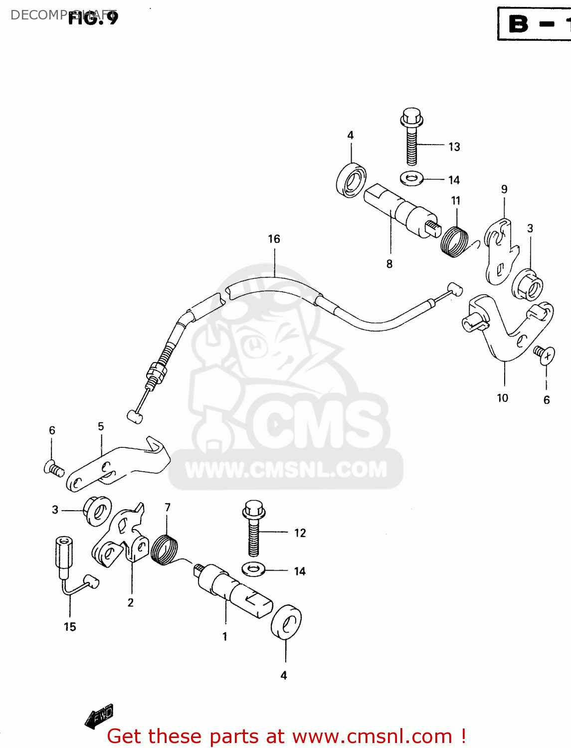 DECOMP SHAFT VL1500 1998 (W) (E02 E04 E17 E18 E22 E24 E25 E34)