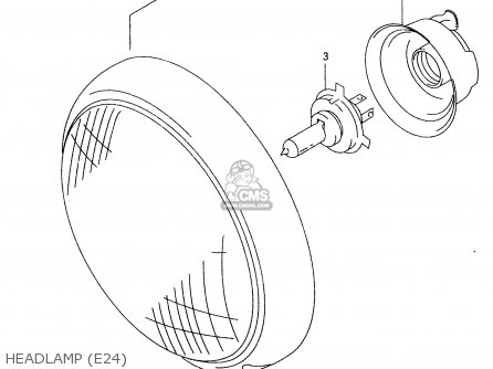 HEADLAMP (E24) - VL1500 1998 (W) (E02 E04 E17 E18 E22 E24 E25 E34)