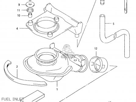FUEL INLET - VL1500 1998 (W) (E02 E04 E17 E18 E22 E24 E25 E34)