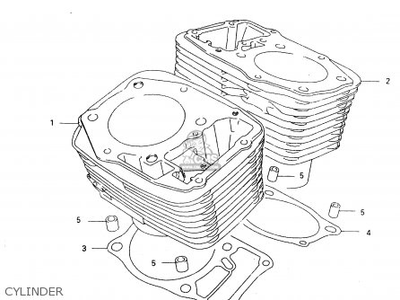 CYLINDER - VL1500 1998 (W) (E02 E04 E17 E18 E22 E24 E25 E34)