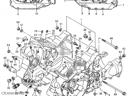 CRANKCASE - VL1500 1998 (W) (E02 E04 E17 E18 E22 E24 E25 E34)