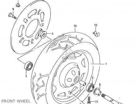 FRONT WHEEL - VL1500 1998 (W) (E02 E04 E17 E18 E22 E24 E25 E34)