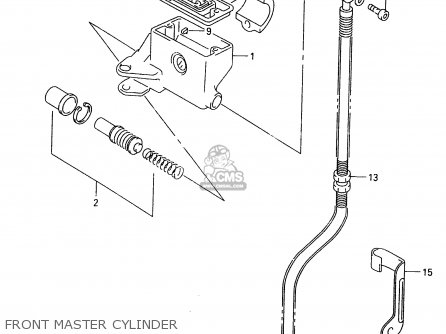 FRONT MASTER CYLINDER - VL1500 1998 (W) (E02 E04 E17 E18 E22 E24 E25 E34)