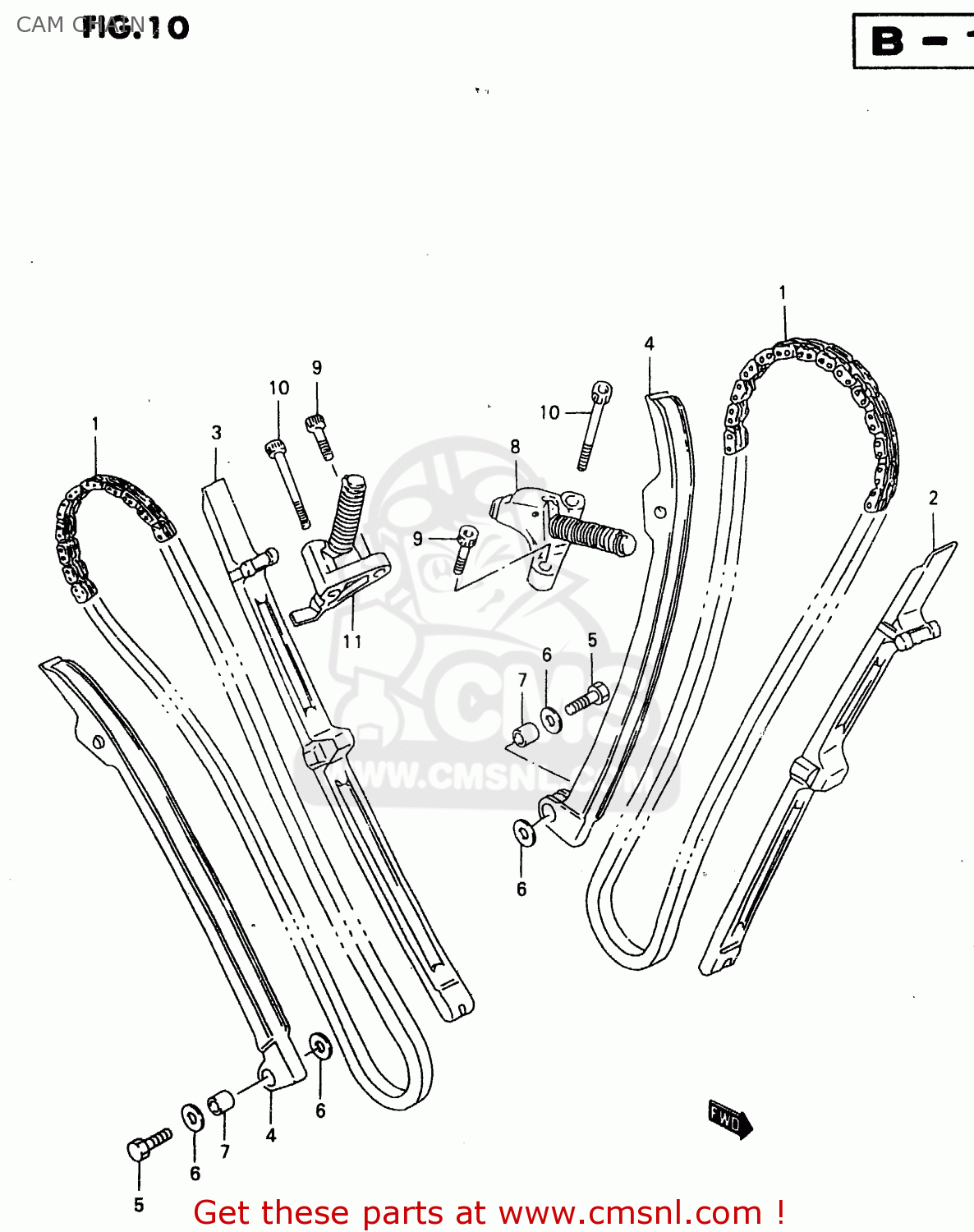 CAM CHAIN VL1500 1999 (X)