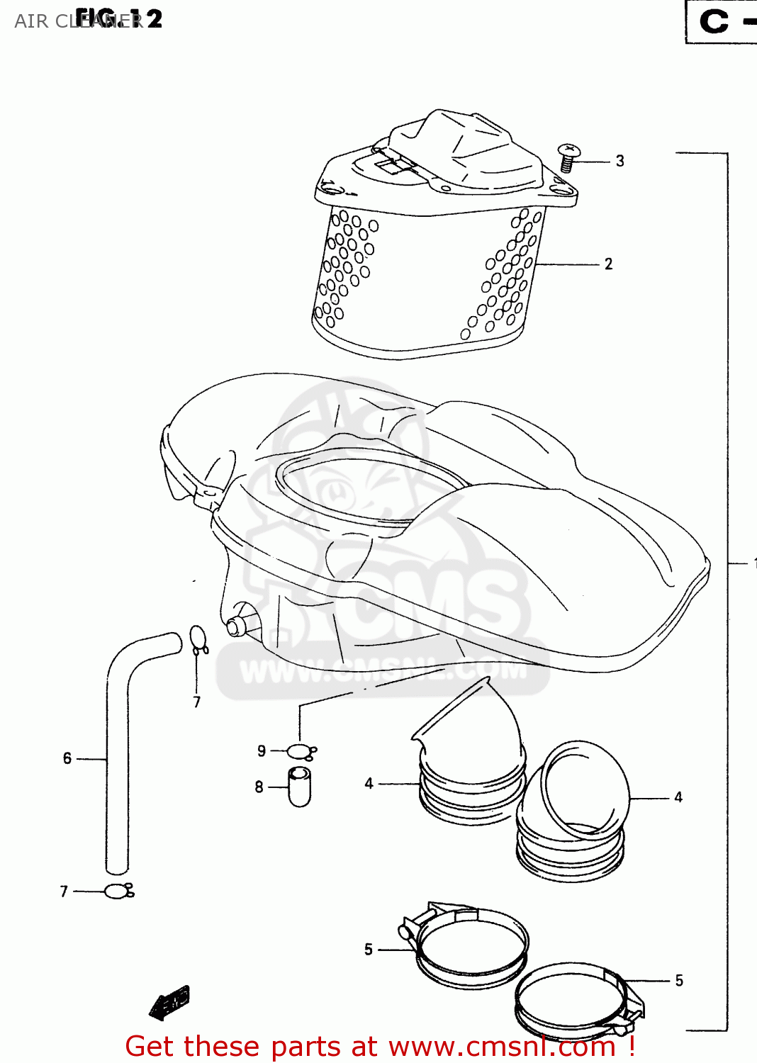 AIR CLEANER VL1500 1999 (X)
