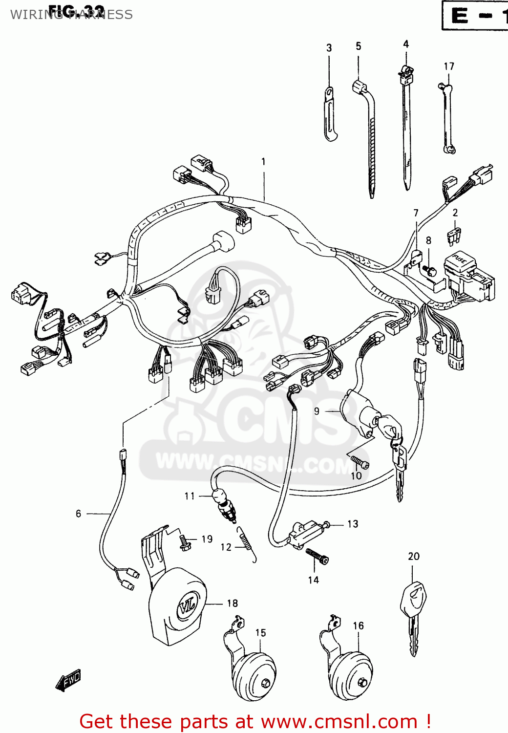 WIRING HARNESS VL1500 1999 (X)