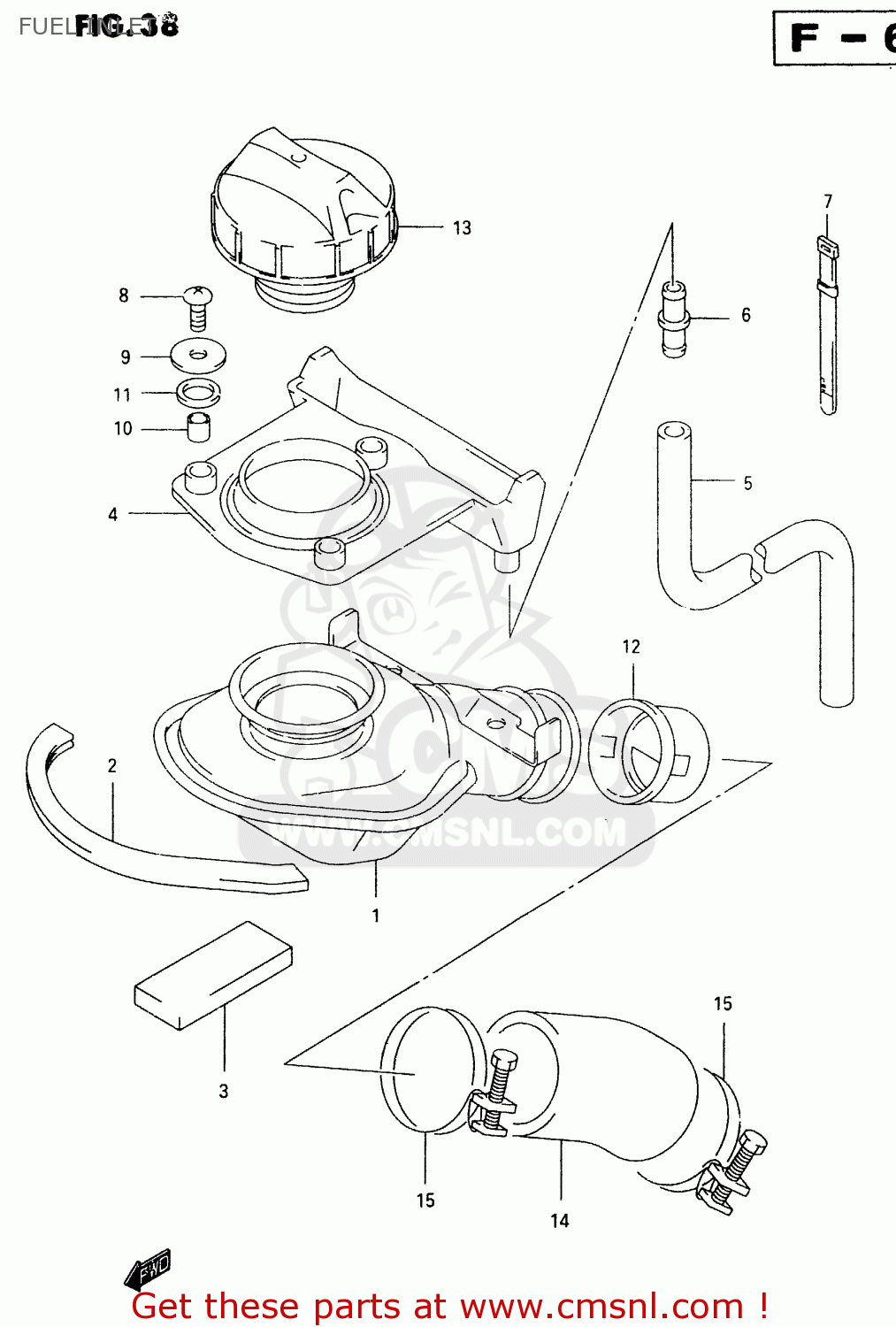 FUEL INLET VL1500 1999 (X)
