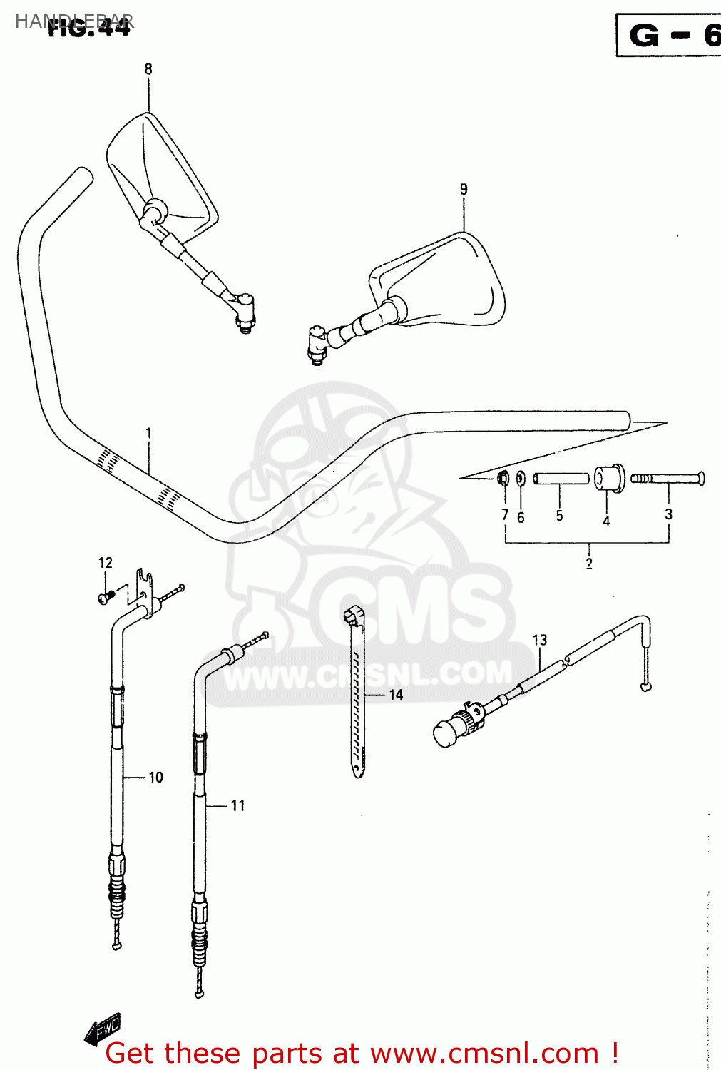 HANDLEBAR VL1500 1999 (X)