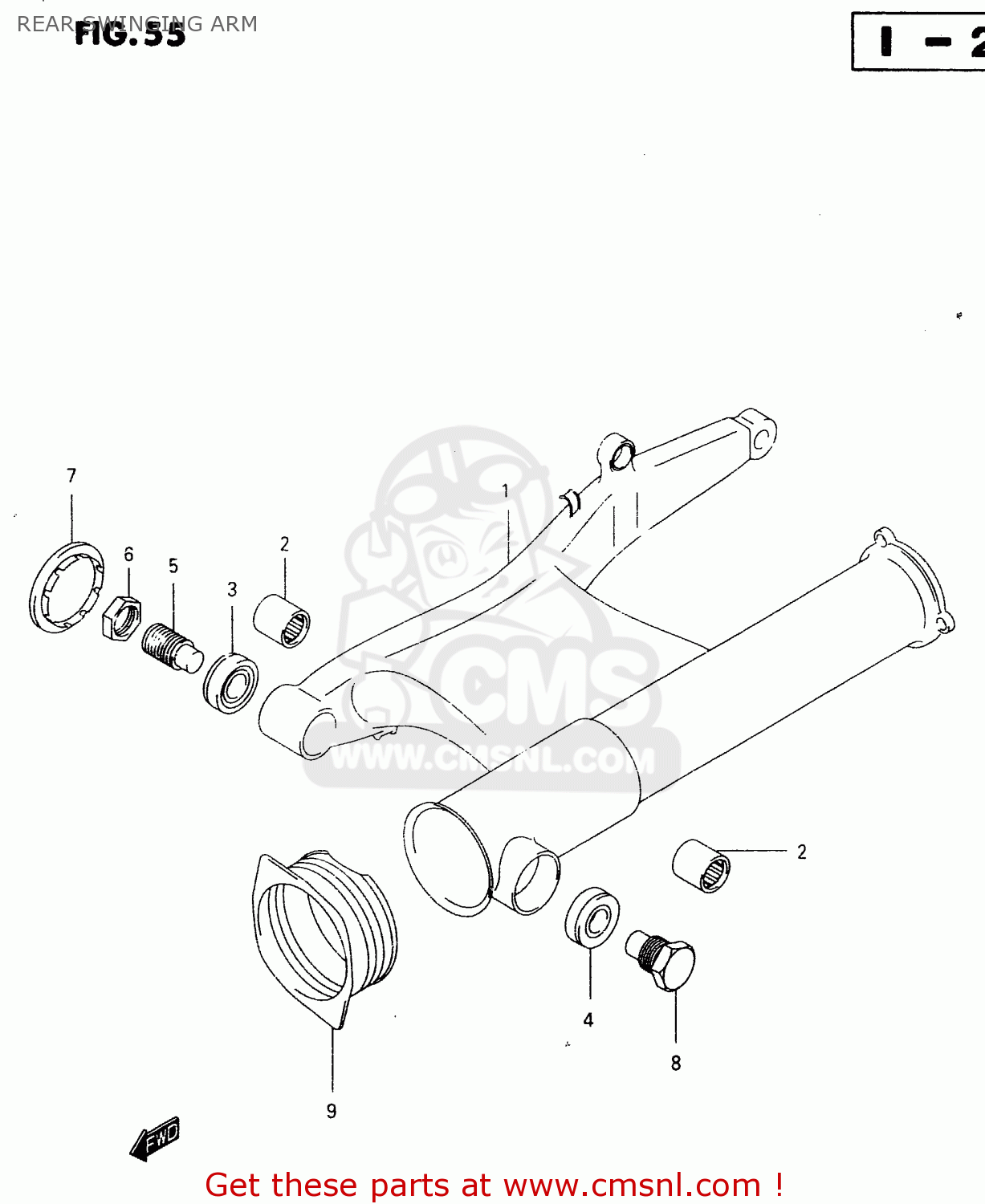 REAR SWINGING ARM VL1500 1999 (X)