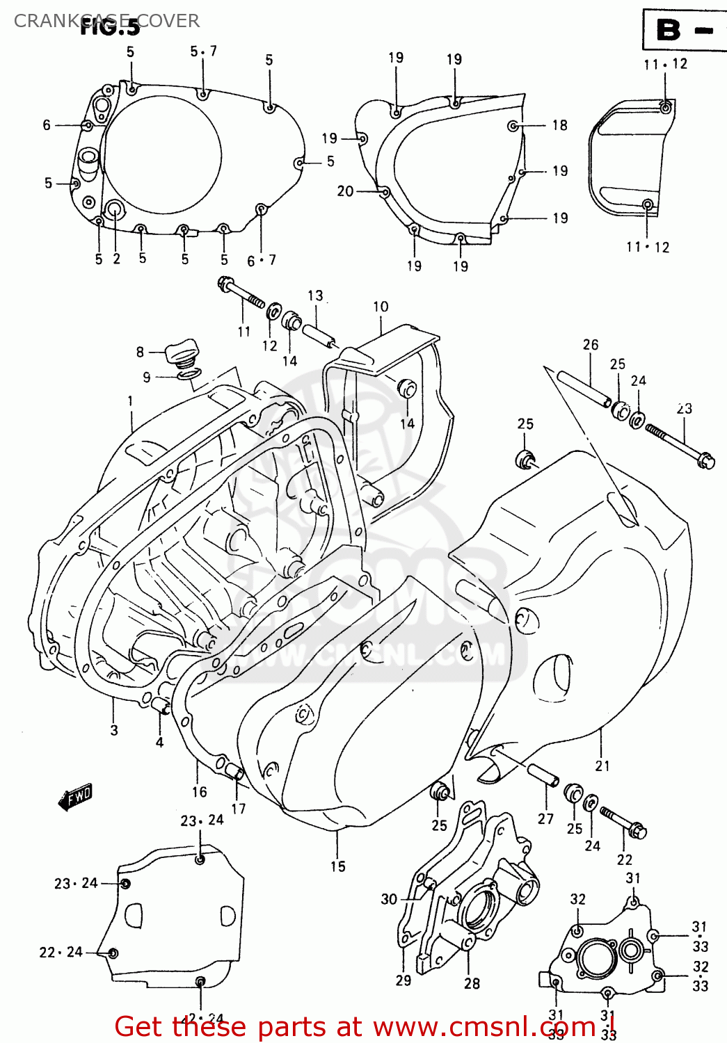 CRANKCASE COVER VL1500 1999 (X)