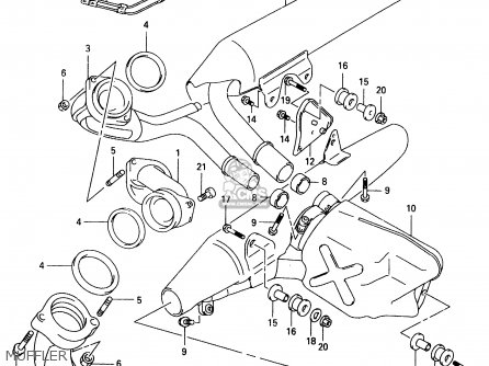 MUFFLER - VL1500 1999 (X)